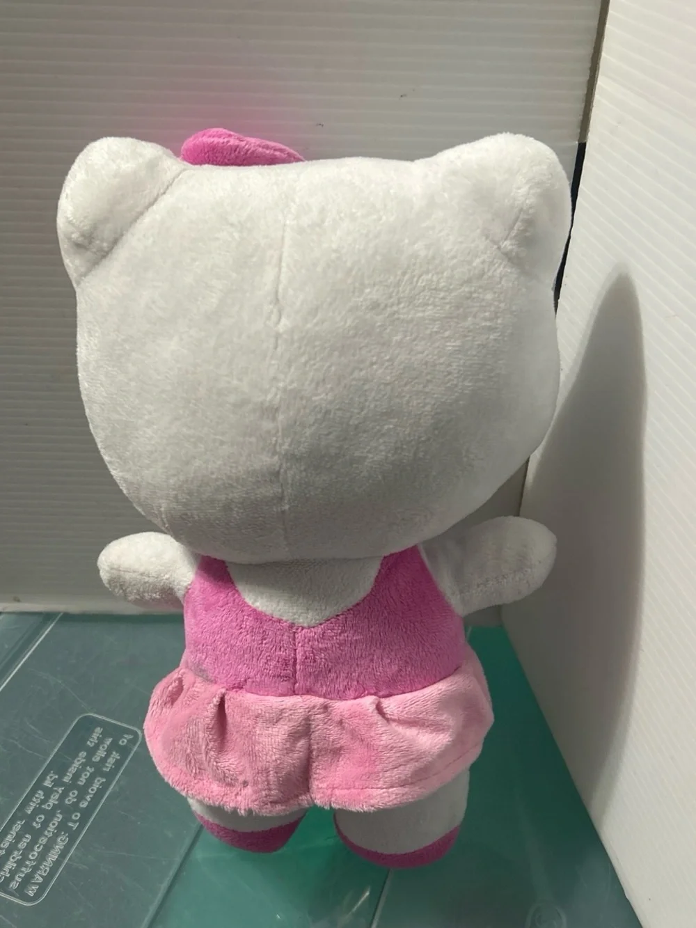 Hello Kitty White Plush with Bright Pink Dress and Bow